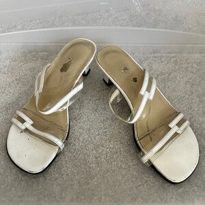 White Women's Slip-on Sandals